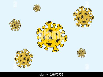 Covid-19 coronavirus design illustration vector eps format , suitable for your design needs, logo, illustration, animation, etc. Stock Vector
