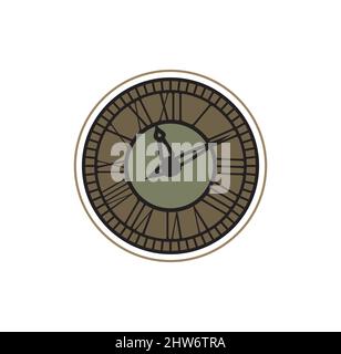 Classic clock design illustration vector eps format , suitable for your design needs, logo, illustration, animation, etc. Stock Vector