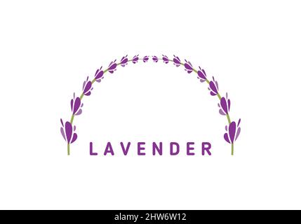 Lavender flower design illustration vector eps format , suitable for your design needs, logo, illustration, animation, etc. Stock Vector