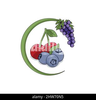 Fruits design illustration vector eps format , suitable for your design needs, logo, illustration, animation, etc. Stock Vector