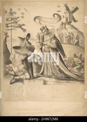 Art inspired by Allegory on Vanity, Engraving, sheet: 17 1/16 x 12 1/2 in. (43.3 x 31.8 cm), Prints, Anonymous, German, 17th century, Classic works modernized by Artotop with a splash of modernity. Shapes, color and value, eye-catching visual impact on art. Emotions through freedom of artworks in a contemporary way. A timeless message pursuing a wildly creative new direction. Artists turning to the digital medium and creating the Artotop NFT Stock Photo