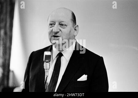 Media Mogul Lord Lew Grade poses for the camera. 24th January 1967. Stock Photo