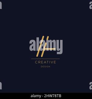 Trendy Alphabet A initial letter logo icon Stock Vector