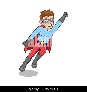 Super hero character Cartoon design illustration vector eps format