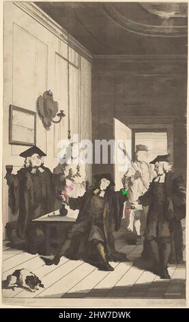 Art inspired by Frontispiece to 'The Humours of Oxford', April 1730, Etching and engraving, sheet: 6 11/16 x 4 1/16 in. (17 x 10.3 cm), Prints, After William Hogarth (British, London 1697–1764 London, Classic works modernized by Artotop with a splash of modernity. Shapes, color and value, eye-catching visual impact on art. Emotions through freedom of artworks in a contemporary way. A timeless message pursuing a wildly creative new direction. Artists turning to the digital medium and creating the Artotop NFT