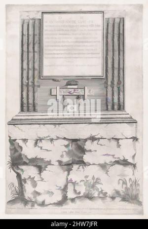 Art inspired by Speculum Romanae Magnificentiae: Sepulchre of Lupus, 1551, Engraving, sheet: 19 5/16 x 13 9/16 in. (49 x 34.5 cm), Prints, Anonymous, Classic works modernized by Artotop with a splash of modernity. Shapes, color and value, eye-catching visual impact on art. Emotions through freedom of artworks in a contemporary way. A timeless message pursuing a wildly creative new direction. Artists turning to the digital medium and creating the Artotop NFT