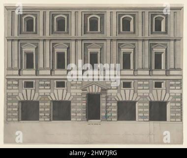 Art inspired by Speculum Romanae Magnificentiae: Stazzi Palace, 1549, Engraving, sheet: 12 x 15 3/8 in. (30.5 x 39 cm), Prints, Anonymous, Classic works modernized by Artotop with a splash of modernity. Shapes, color and value, eye-catching visual impact on art. Emotions through freedom of artworks in a contemporary way. A timeless message pursuing a wildly creative new direction. Artists turning to the digital medium and creating the Artotop NFT
