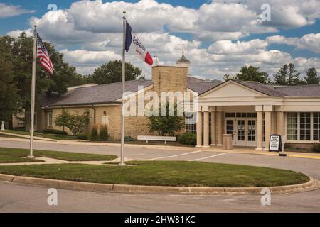 West Branch, Iowa. Herbert Hoover Presidential Library and Museum. Stock Photo