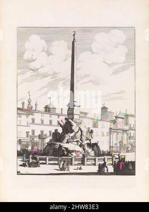 Fountain on Piazza Navona in Rome, by Lorenzo Bernini, , Bernini, Gian ...