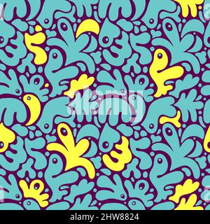 Seamless multi-color abstract pattern. Vector illustration Stock Vector