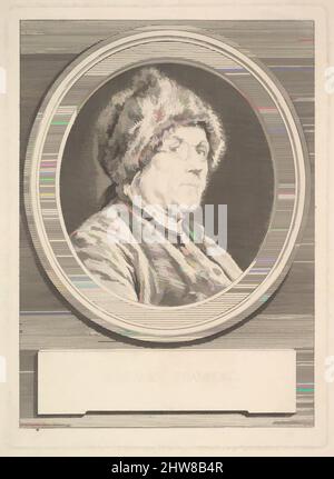 Art inspired by Portrait of Benjamin Franklin, 1777, Etching; first state of five (Bocher), Sheet: 11 3/16 × 5 13/16 in. (28.4 × 14.8 cm), Prints, Augustin de Saint-Aubin (French, Paris 1736–1807 Paris), After Charles Nicolas Cochin II (French, Paris 1715–1790 Paris, Classic works modernized by Artotop with a splash of modernity. Shapes, color and value, eye-catching visual impact on art. Emotions through freedom of artworks in a contemporary way. A timeless message pursuing a wildly creative new direction. Artists turning to the digital medium and creating the Artotop NFT Stock Photo