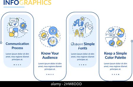 Graphic design rules rectangle infographic template Stock Vector Image ...