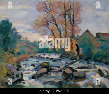Art inspired by The Bouchardon Mill, Crozant, ca. 1898, Oil on canvas, 25 5/8 x 31 7/8 in. (65.1 x 81 cm), Paintings, Armand Guillaumin (French, Paris 1841–1927 Orly, Classic works modernized by Artotop with a splash of modernity. Shapes, color and value, eye-catching visual impact on art. Emotions through freedom of artworks in a contemporary way. A timeless message pursuing a wildly creative new direction. Artists turning to the digital medium and creating the Artotop NFT Stock Photo
