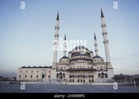Ankara, Turkey - November 09, 2021: Kocatepe Mosque in Ankara. Editorial shot in Ankara Stock Photo