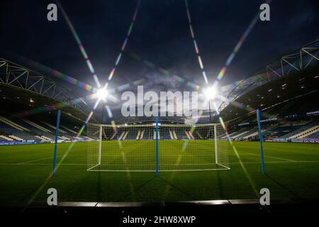 General interior view of The John Smiths Stadium, home ground of Huddersfield Town Stock Photo