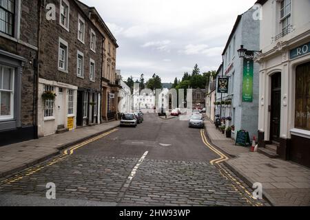 High Street and Cross street in Dunkeld an historical town ion Perth and Kinross, Scotland U.K. Stock Photo