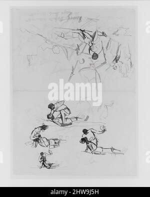 Art inspired by Orlando Inammorato, ca. 1874–78, Pen and ink on off-white wove paper, 17 5/16 x 12 9/16 in. (44 x 31.9 cm), Drawings, John Singer Sargent (American, Florence 1856–1925 London, Classic works modernized by Artotop with a splash of modernity. Shapes, color and value, eye-catching visual impact on art. Emotions through freedom of artworks in a contemporary way. A timeless message pursuing a wildly creative new direction. Artists turning to the digital medium and creating the Artotop NFT Stock Photo
