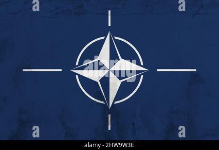 Full frame shot of nato flag Stock Photo