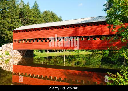 Sachs Covered Bridge, Gettysburg, Pennsylvania Stock Photo