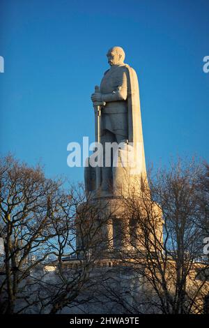 Bismarck memorial, called Hamburg Roland in the Old Elbpark, Germany, Hamburg Stock Photo