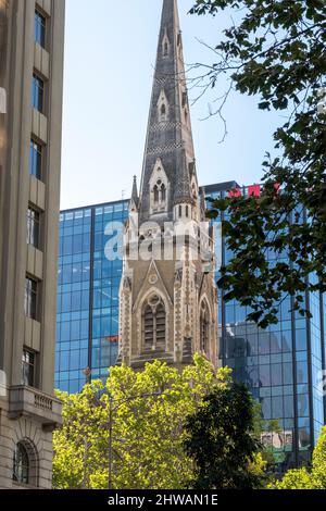 Scots church in Central Melbourne. Victoria, Australia. Stock Photo