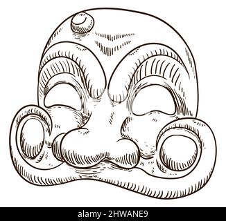 Arlecchino mask Stock Vector Images - Alamy