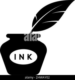 Ink icon design template vector isolated illustration Stock Vector