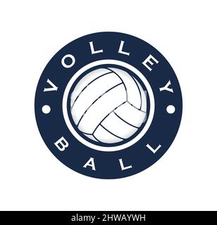 Volley ball logo design illustration vector eps format , suitable for your design needs, logo, illustration, animation, etc. Stock Vector
