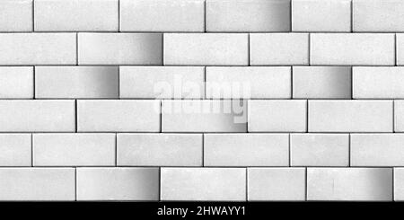 White 3d brick wall texture seamless ceramic wall tile design Stock Photo