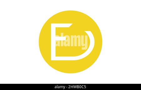 Logo and icon designs with letter FD Stock Vector
