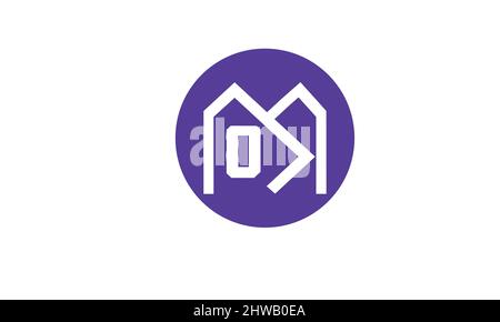 Creative modern elegant trendy unique artistic black and white color MS SM M S initial based letter icon logo. Stock Vector