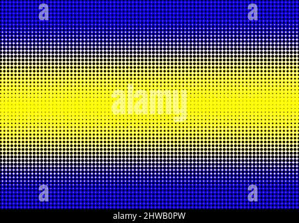 Small yellow and blue circles Stock Photo