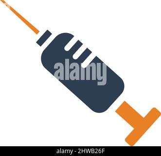 Injection, syringe icon - Perfect use for print media, web, stock images, commercial use or any kind of design project. Stock Vector
