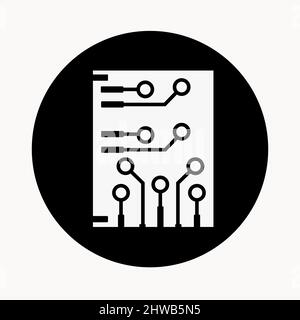 Abstract vector icon on the white, Illustration isolated for graphic and web design. Simple flat symbol. Stock Vector