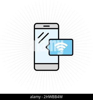 Phone & Wi-fi Icon Stock Vector