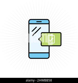 Phone & Checklist Icon Stock Vector