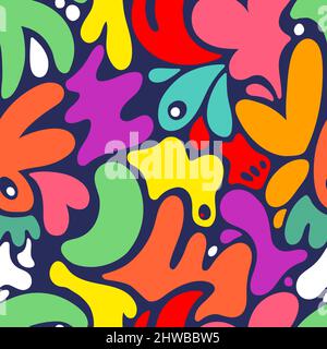 Seamless multi-color abstract pattern. Vector illustration Stock Vector