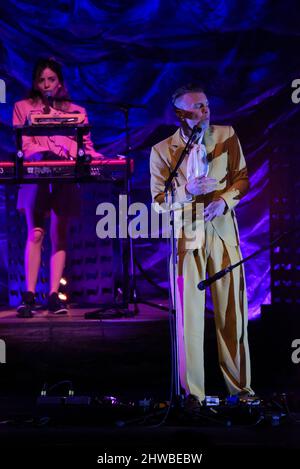 March 3, 2022, Rome, Italy: Asaf Avidan in concert during Anagnorisis Tour Auditorium Parco della Musica Rome, Italy.March 3, 2022  (Credit Image: © Roberto Bettacchi/Pacific Press via ZUMA Press Wire) Stock Photo