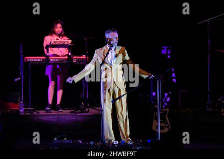 March 3, 2022, Rome, Italy: Asaf Avidan in concert during Anagnorisis Tour Auditorium Parco della Musica Rome, Italy.March 3, 2022  (Credit Image: © Roberto Bettacchi/Pacific Press via ZUMA Press Wire) Stock Photo