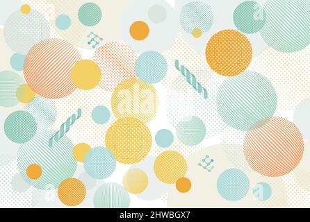Geometric dots, pattern illustration Stock Vector