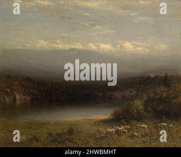 Mountain Lake.  Artist: Alexander Helwig Wyant, American, 1836–1892 Stock Photo