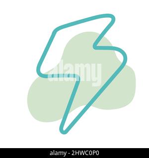 flash abstract shape hand drawn illustration Stock Vector