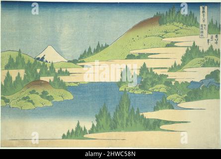 Japan: 'Hakone Lake in Sagami Province'. Ukiyo-e woodblock print