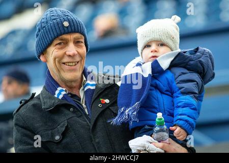 Preston, UK. 05th Mar, 2022. Preston N/E fans in Preston, United Kingdom on 3/5/2022. (Photo by Mike Morese/News Images/Sipa USA) Credit: Sipa USA/Alamy Live News Stock Photo