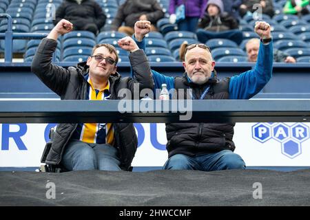 Preston, UK. 05th Mar, 2022. Preston N/E fans in Preston, United Kingdom on 3/5/2022. (Photo by Mike Morese/News Images/Sipa USA) Credit: Sipa USA/Alamy Live News Stock Photo