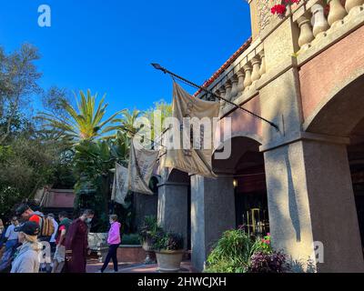 Orlando, FL USA- November 27, 2021: The Tower of Terror ride at Hollywood Studios Walt Disney World in Orlando, Florida. Stock Photo