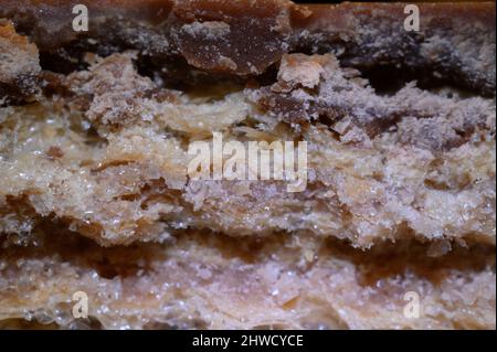 chunky Kit Kat chocolate bar at 2.5x magnification Stock Photo