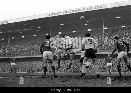 Derby v. Nottingham Forest. Action from the match. December 1969 Z11534 Stock Photo