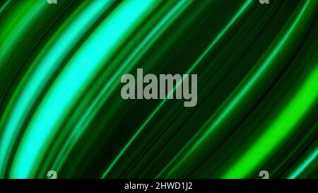 Abstract visualization of the energy moving through cables of a green color. Animation. Electric circuit fiber of bending wires, concept of the intern Stock Photo