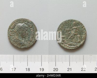 Coin of Caracalla, Roman Emperor from Amphipolis. Ruler: Caracalla, Roman Emperor, A.D. 188–217, ruled A.D. 198–217 Mint: Amphipolis Stock Photo